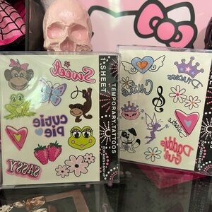 ♡︎ y2k temp tattoos ♡︎